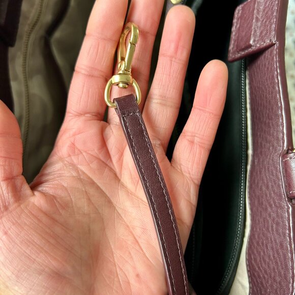 Dagne Dover Allyn Medium Tote in Oxblood - Picture 7 of 13